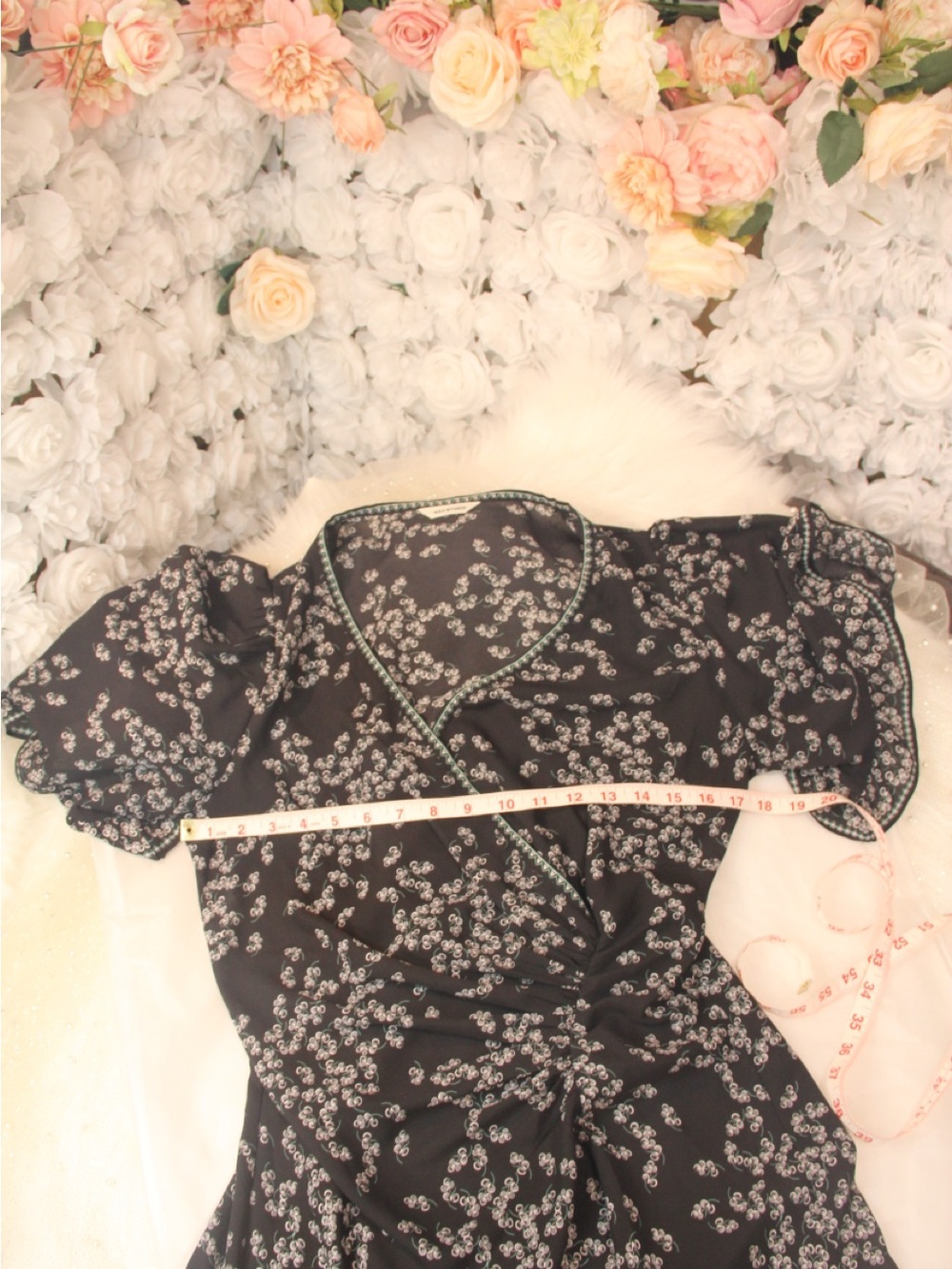 Max Studio Black and White Floral Dress - Picture 6 of 13